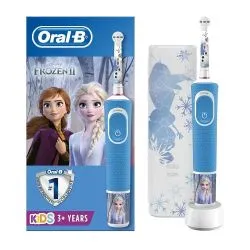 Oral-B Kids Rechargeable Toothbrush White/Blue (Including Travel Case)