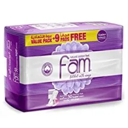 Fam Trifold Sanitary Pads With Wings