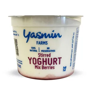Yasmin Farms Stirred Yoghurt With Mix Berries Cup