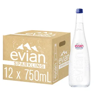 Evian Sparkling Natural Mineral Water