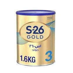 نستله مسحوق حليب S26 جولد المرحلة 3 من عمر 1-3 سنوات للأطفال الصغار 1.6 كجم