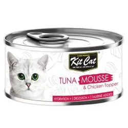 Kit Cat Tuna Mousse & Chicken Topper Wet Food 80G