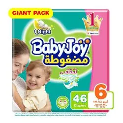 BabyJoy Diaper Size 6 XXLarge 16-25kg 46pcs