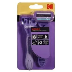 Kodak Lady Disposable Razor 6, Purple