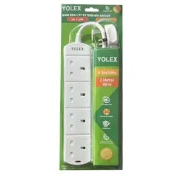 Yolex Extension 4 Way 250 Volts