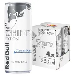 Red Bull Energy Drink White Edition Coconut & Berry 250ml (4 Pack)