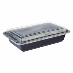 Sultan Microwave Container Rectangle Black with Lid