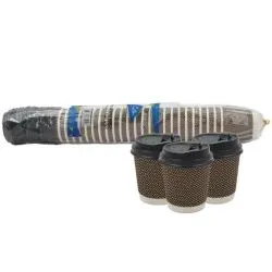 Sultan Rippled Paper Coffee Cup with Lid