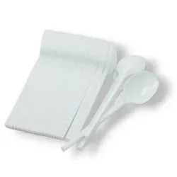 Sultan Plastic White Spoon