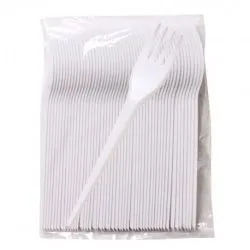 Sultan Plastic White Fork