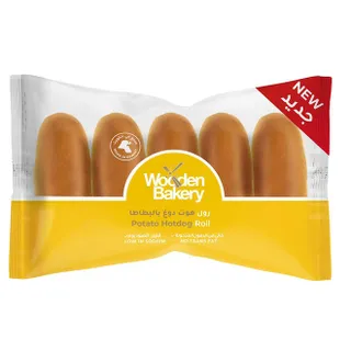 Wooden Bakery Potato Hotdog Roll