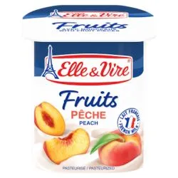 Elle & Vire Peach Dessert
