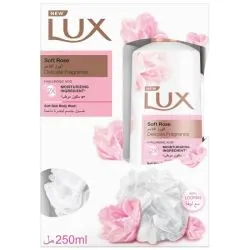 Lux Shower Gel Soft Rose With Loufa
