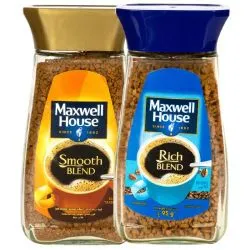 Maxwell House Rich Blend + Smooth Blend Instant Coffee