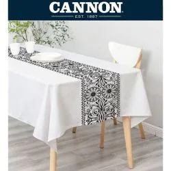 Cannon Table Cloth with Runner Print Design