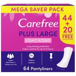 Carefree Plus Large Scented Panty Liners