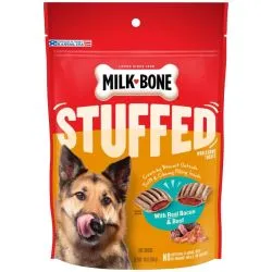 Milk-Bone Stuffed Dog Biscuits With Real Bacon & Beef