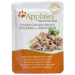 Applaws Chicken Breast with Beef In Tasty Jelly Pouch