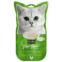 Kit Cat Puree Plus+ Chicken & Collagen Care Cat Treats