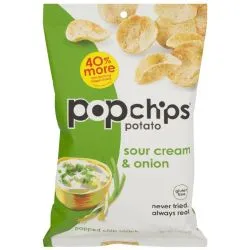 Popchips Popped Chip Snack Sour Cream & Onion