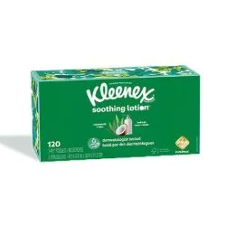 Kleenex Soothing Lotion Coconut Oil And Aloe Facial Tissue