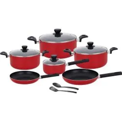 Bakelite Aluminum Cookware Red