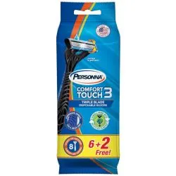 Personna Comfort Touch 3 Disposable Razors 8 Pieces