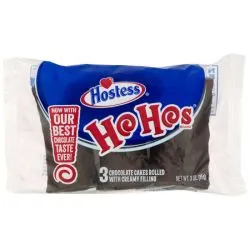 Hostess Ho Hos Chocolate Cake Rolled With Creamy Filling