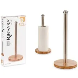 Kinvara Bamboo Steel Roll Holder