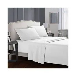 Fashion (T) Plain Fitted Bed Sheet White