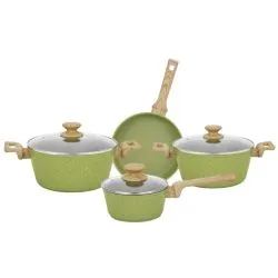 Bernardo Forged Aluminum Cookware Set of 7 Green