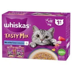 Whiskas Tasty Mix Of Tuna Cltn Jelly
