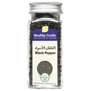 Healthy Crafts Organic Whole Black Pepper