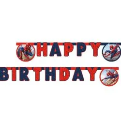 Procos Spider-Man Happy Birthday Banner