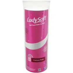 Ladysoft Cotton Pads For Removing Makeup & Nail Polish