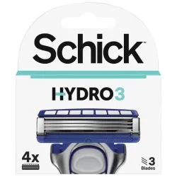 Schick Hydro 3 Blade Cartridge Refills 4 Pieces