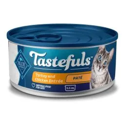 Blue Buffalo Tastefuls Wet Cat Food Paté Chicken and Turkey