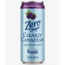 Clearly Canadian Sparkling Beverage Can Zero Sugar Blackberry
