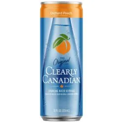 Clearly Canadian Sparkling Beverage Can Peach