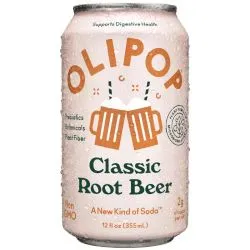 Olipop Classic Root Beer Prebiotic Soda