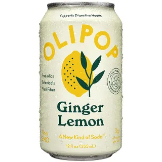 Olipop Ginger Lemon Prebiotic Soda