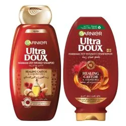 Garnier Ultra Doux Castor Oil Shampoo + Conditioner Free