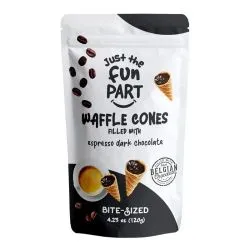 Just The Fun Part Espresso Dark Chocolate Waffle Cones
