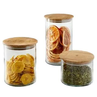Storage Canister Wooden Lid