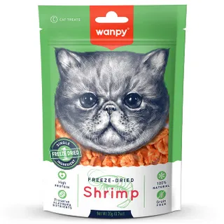 Wanpy Freeze Dried Shrimp Cat Treat