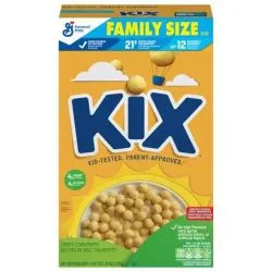Kix Whole Grain Breakfast Cereal Crispy Corn Puffs Family Size