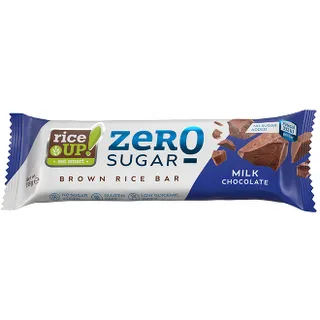 RiceUp! Zero Sugar Brown Rice Bar, Milk Chocolate