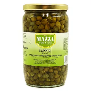 Mazza Capers In Vinegar Glass Jar