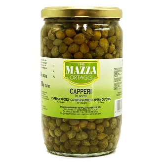 Mazza Capers In Vinegar Glass Jar