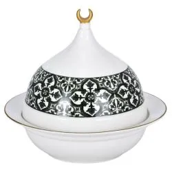 Bella Andalus Green Date Bowl With Cover